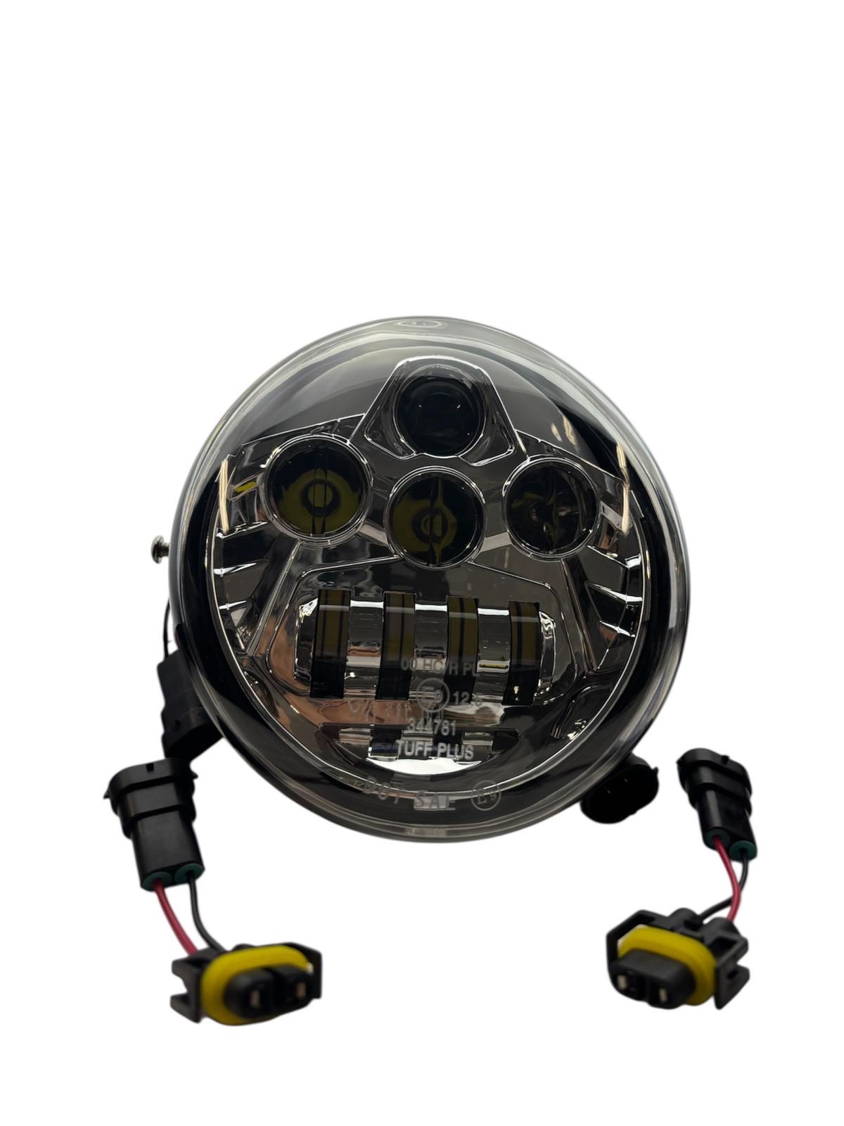 LED Scheinwerfer Chrom für Harley-Davidson V-Rod