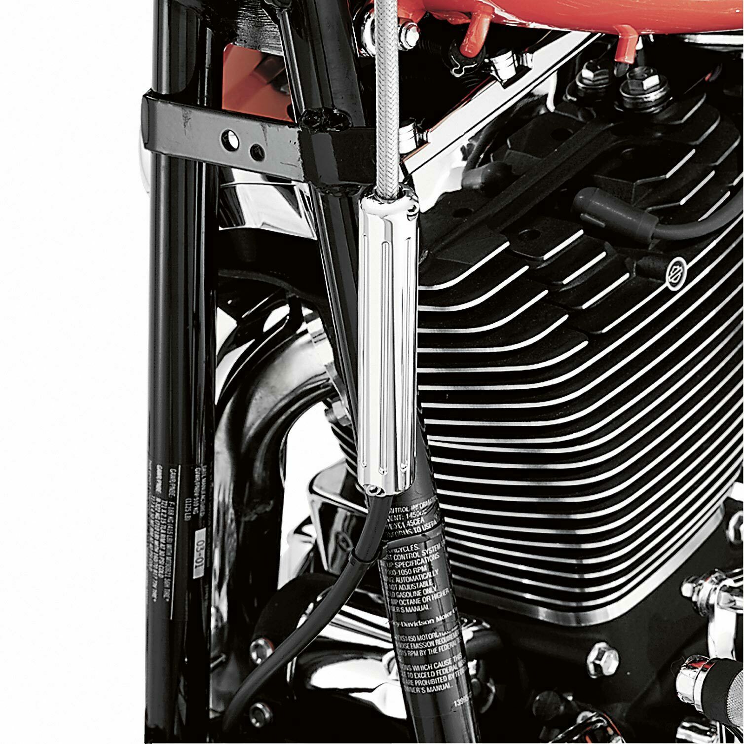 Abdeckung Kupplungszug Einstellschraube CHROME  cut Harley Davidson Softail Dyna Sportster