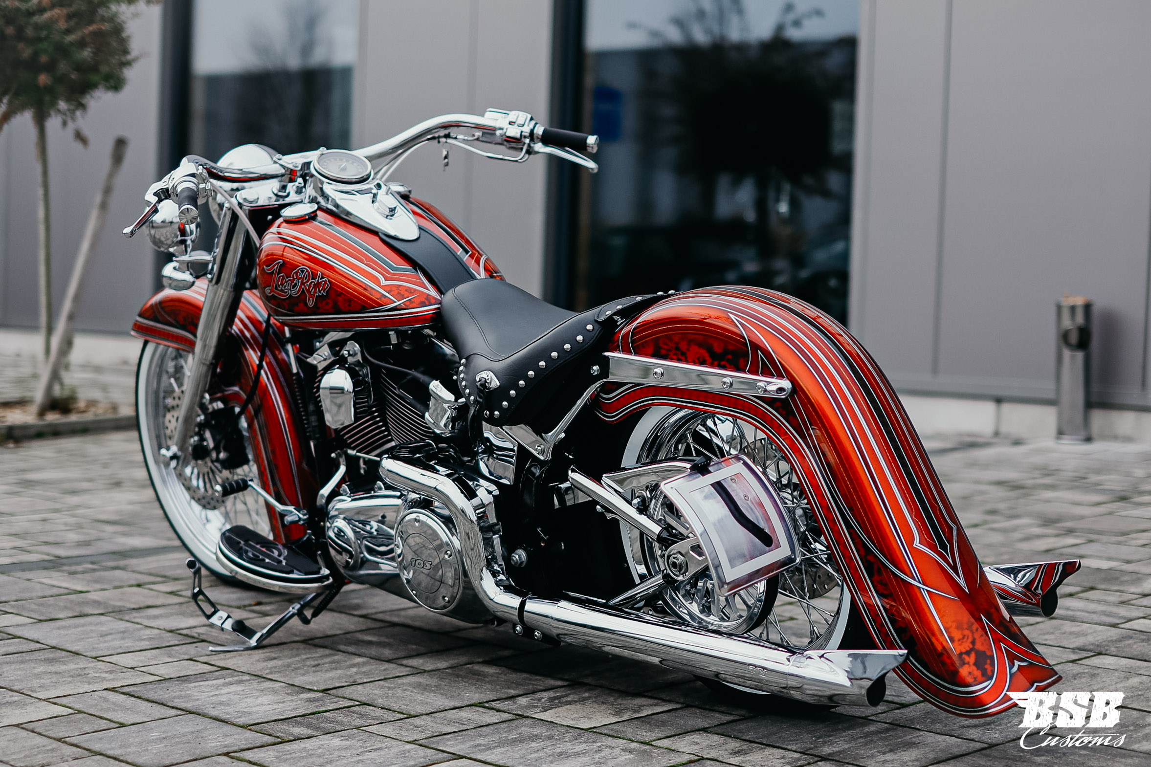 2014 Softail "La Roja"  Mexican Chicano Style Umbau by BSB Customs  sehr viele Extras... ab 345 EUR finanzieren* 