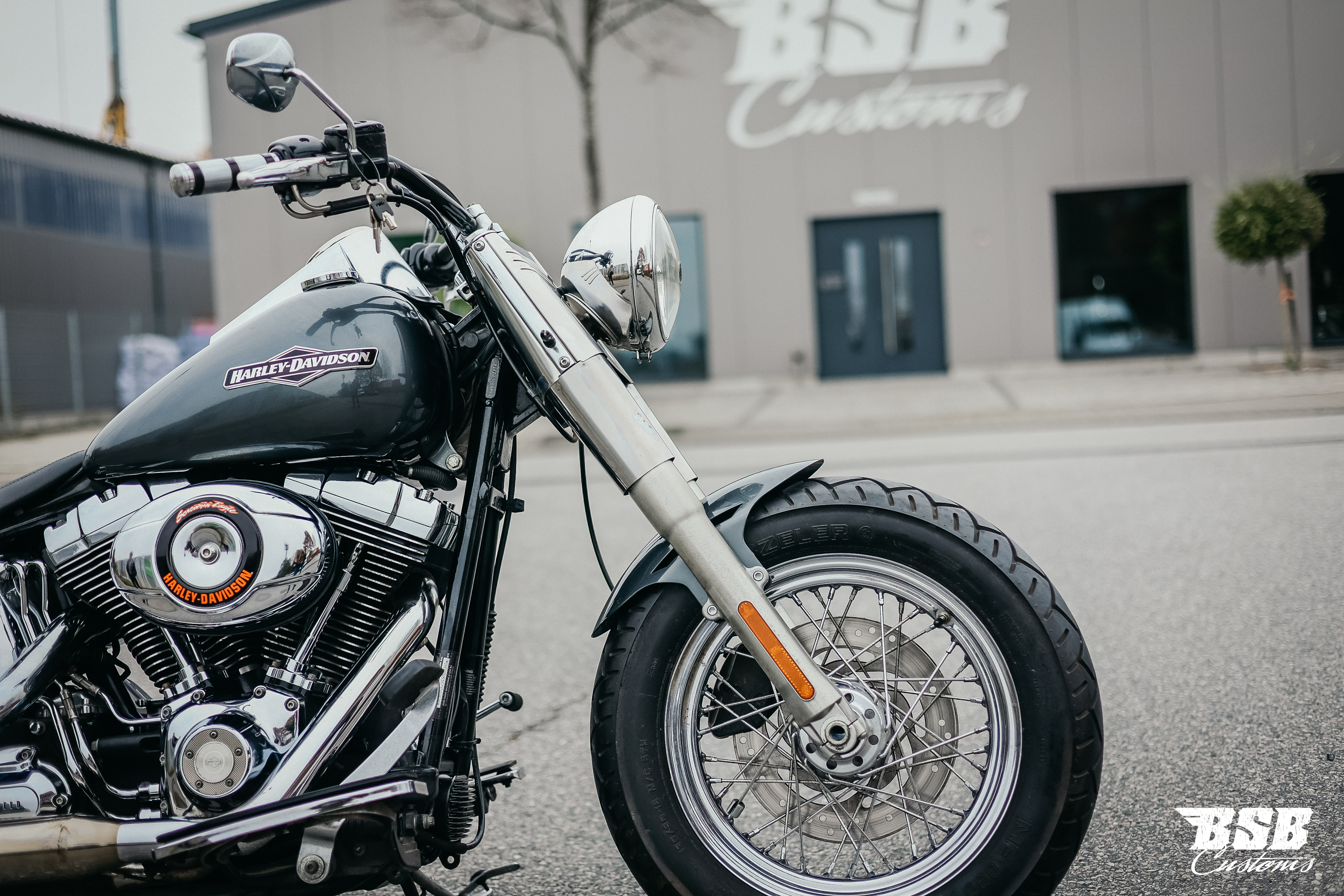 2007 Harley Davidson Heritage Softaim mit 200 Umbau und MCJ Anlage 