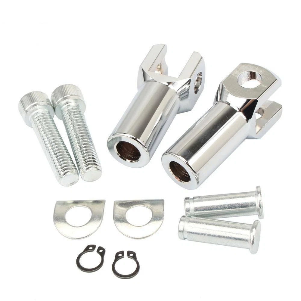 Sozius Fußrastenhalter Kit -  CHROME -  Harley Davidson SOFTAIL , DYNA, SPORTSTER  
