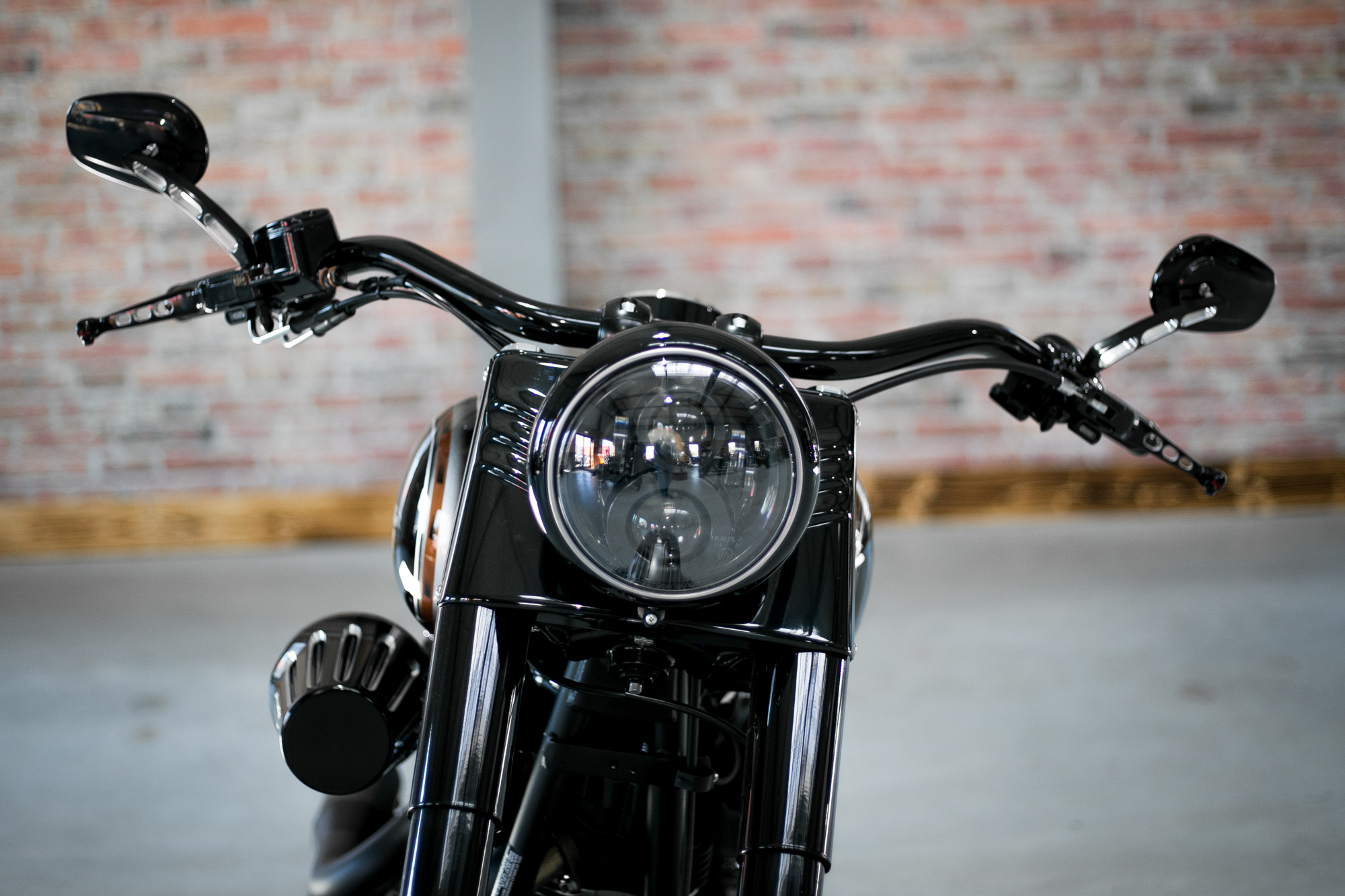 BSB Customs Mini Blinker für Harley Softail Dyna Sportster Modelle unter der Armatur CHROME