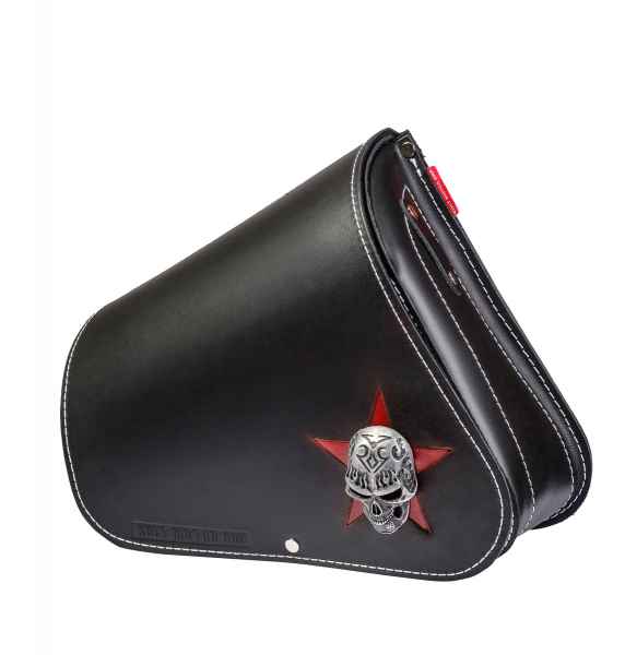 "SKULL SP019" Hochwertige AGM Sportster Schwingentasche Echtleder inkl. Lederriemen