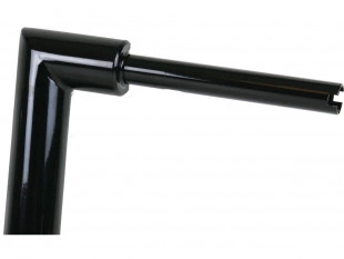 Santee 2" Str8UP Handlebar Medium 280 mm Schwarz Pulverbeschichtet für Harley-Davidson Road Glide – Cable Clutch