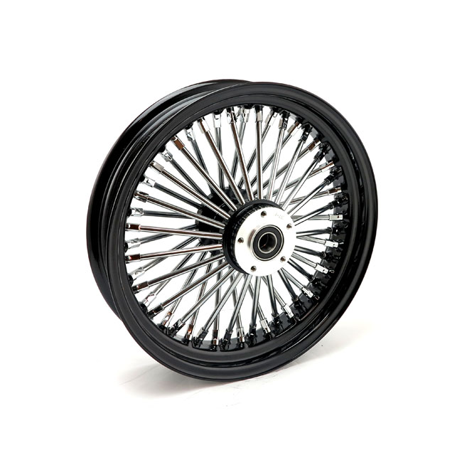 MCS Radial 48 Fat Spoke front wheel 3.50 x 16 DF black mit Gutachten ( Dual Flansh)