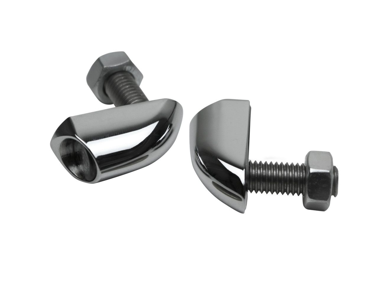 Bullet Smooth LED 3-in-1 Fender Strut Rücklicht / Blinker für Harley Softail Big Twins und Evo CHROME 