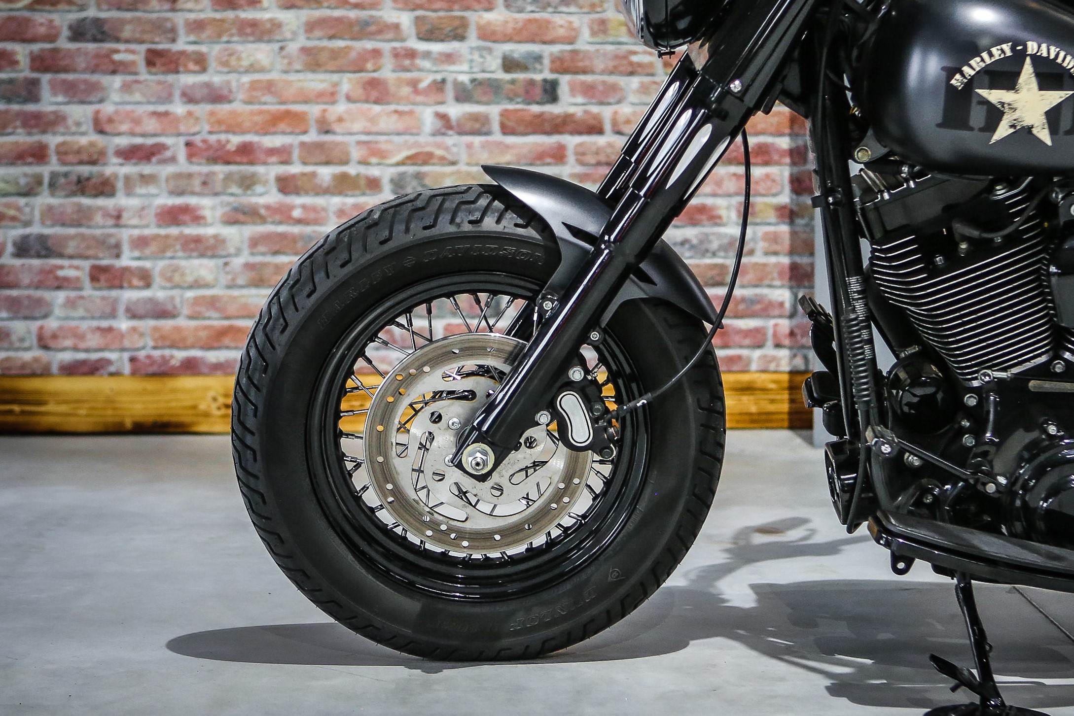 2000-2017 Stahl Frontfender für 120 - 140 Tyre 21" Softail Modelle  (CUT OUT)