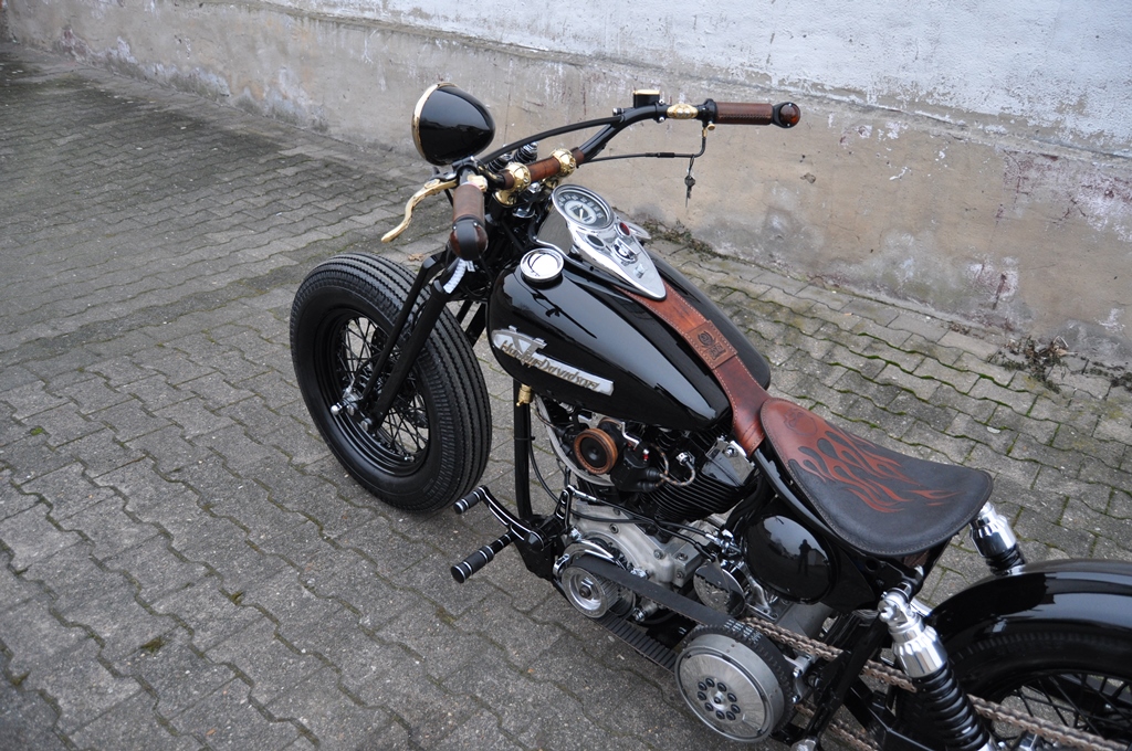 78´FX Shovel mit 113 S&S Motor, BSB Customs Umbau