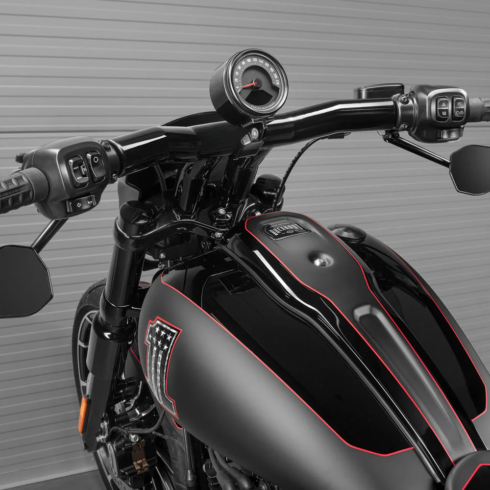 4" Tacho Verlegung Gehäuse (Speedometer Relocation Bucket) für Harley-Davidson Softail & Dyna (2004–2023)