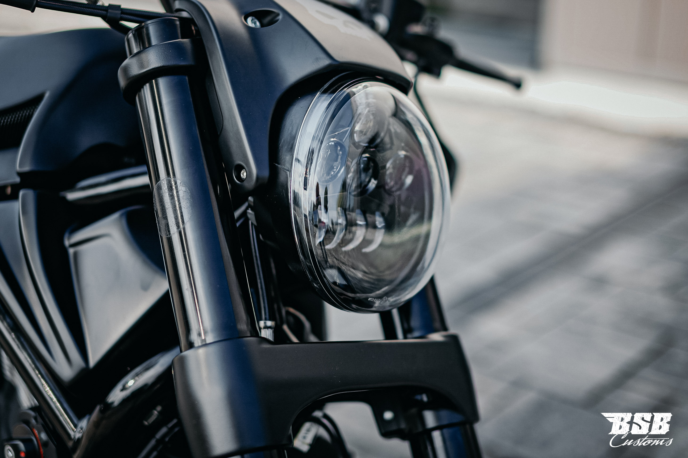 Black LED Scheinwerfer-Kit für V-Rod 'Night Ride' – ECE-Zugelassen Night Rod , Muscle , Night Rod 
