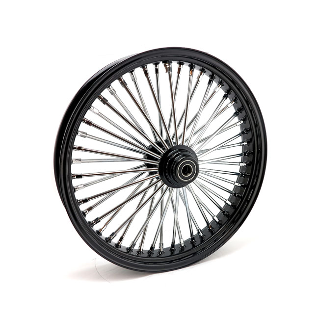 MCS Radial 48 Fat Spoke front wheel 3.50 x 23 SF black mit Gutachten ( Singel Flansh)