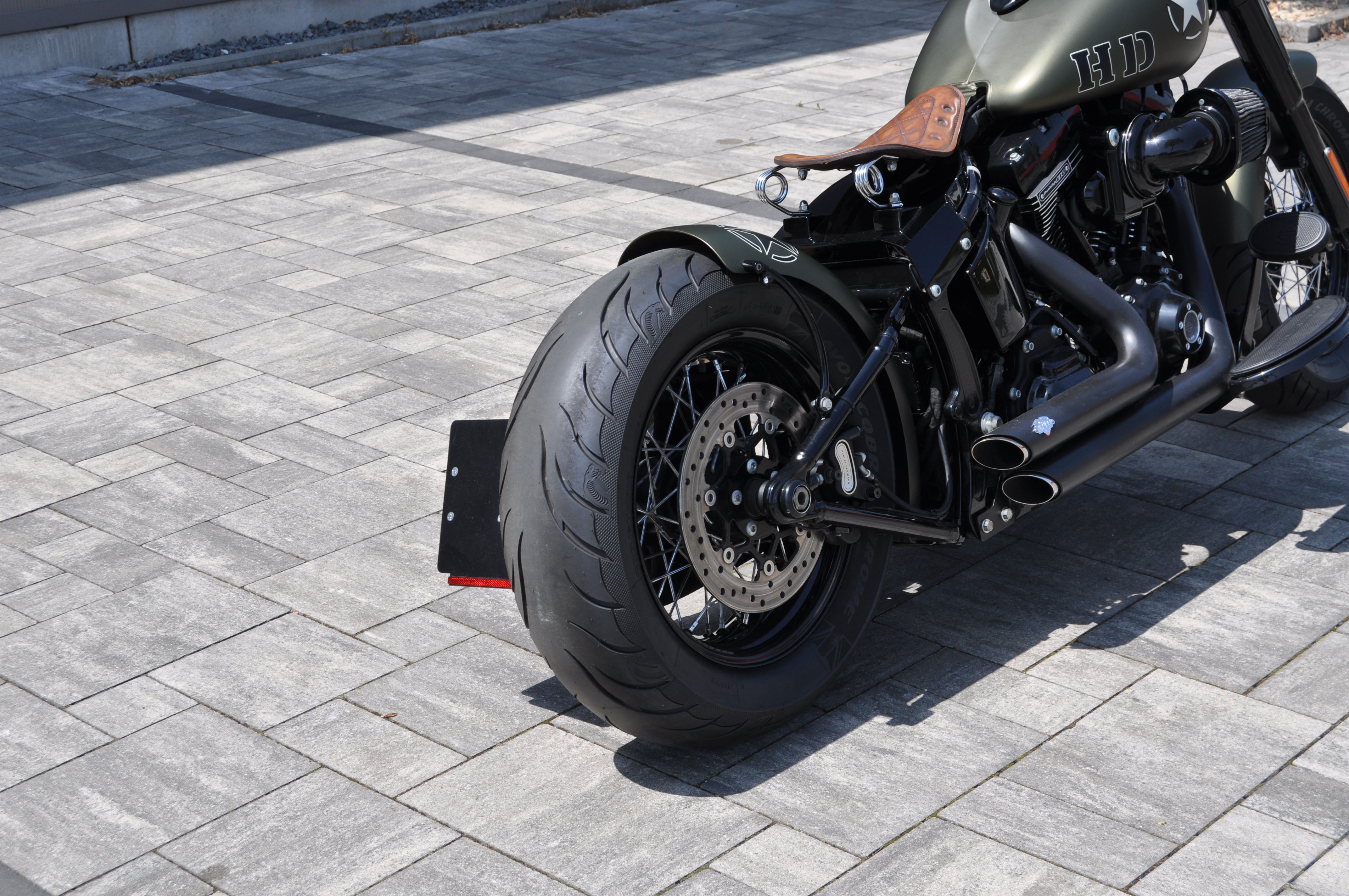 2017 Harley Davidson FLSS Softail Slim S mit 110 CUI Bobber Umbau 