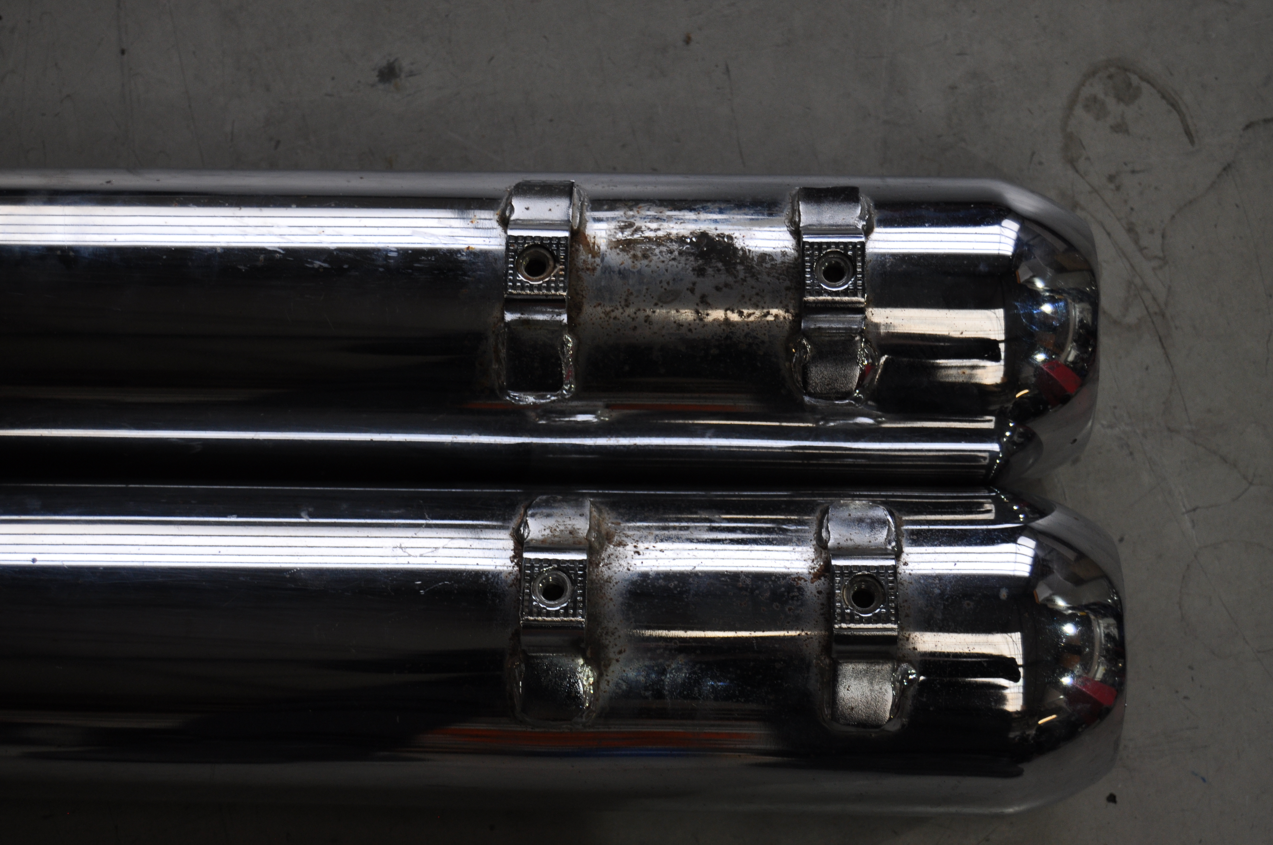 Harley Davidson Touring Endtöpfe Original 65883-95B / 65552-95B E4 gebraucht
