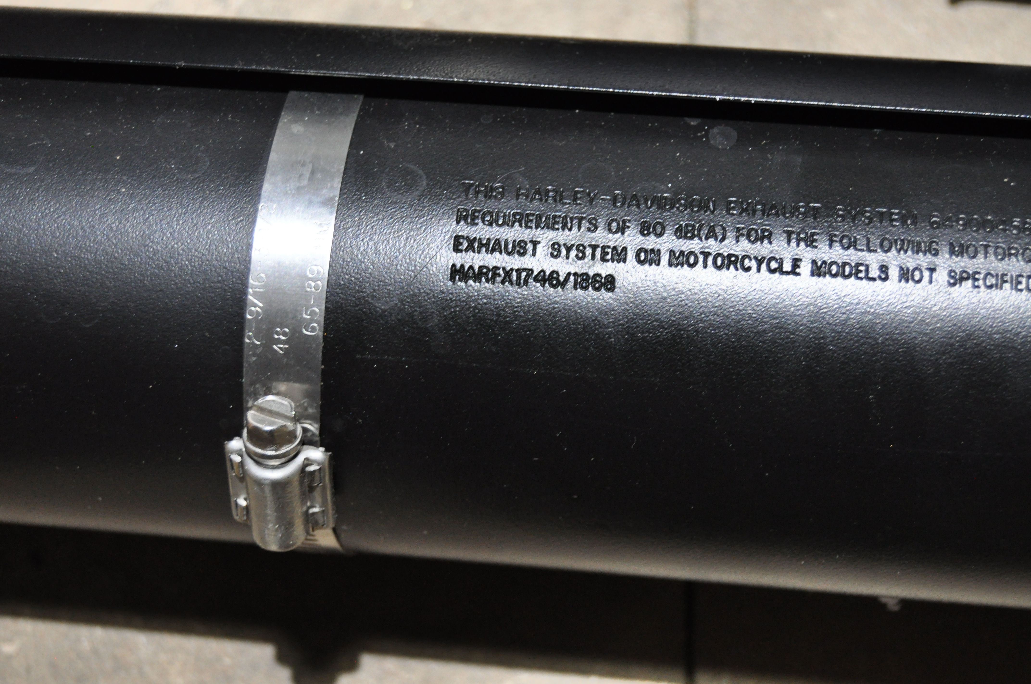 Harley-Davidson Muffler Schwarz | Softail Endtopf ab 2018 | ArtNr. 64900458 | Original Harley