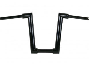 2" Str8UP Handlebar Tall 380 mm Schwarz Pulverbeschichtet Kabel Kupplung & Throttle By Wire für Harley-Davidson Softail Modelle