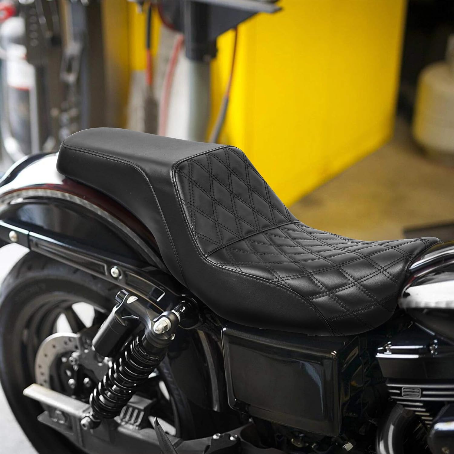 Fahrersitz Sitzbank passend für Harley Dyna Super Glide Street Bob Wide Glide