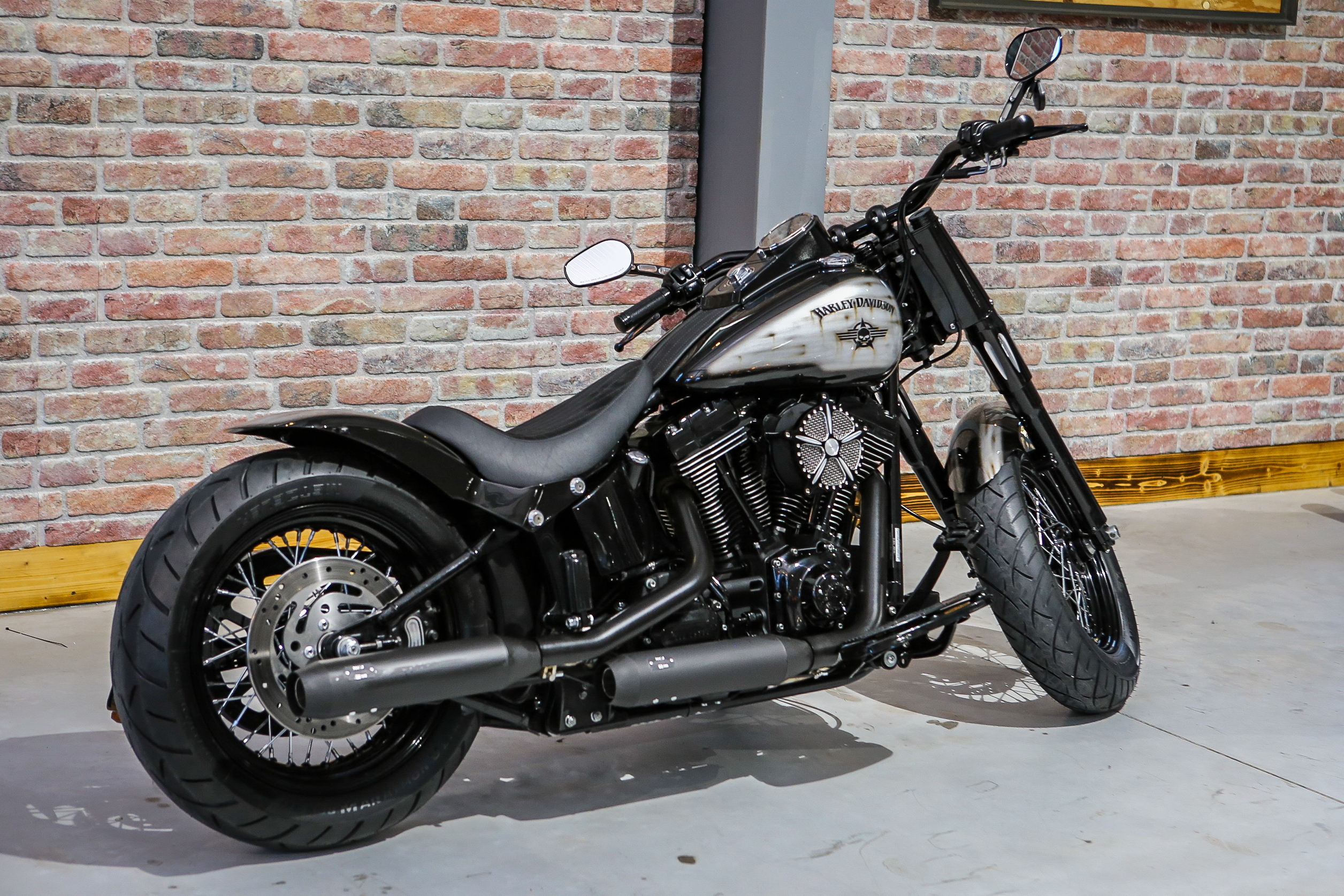 2008-2017 Stahl Heckfender mit Gutachten für 180 Tyre Softail Modelle ( geschlossen)