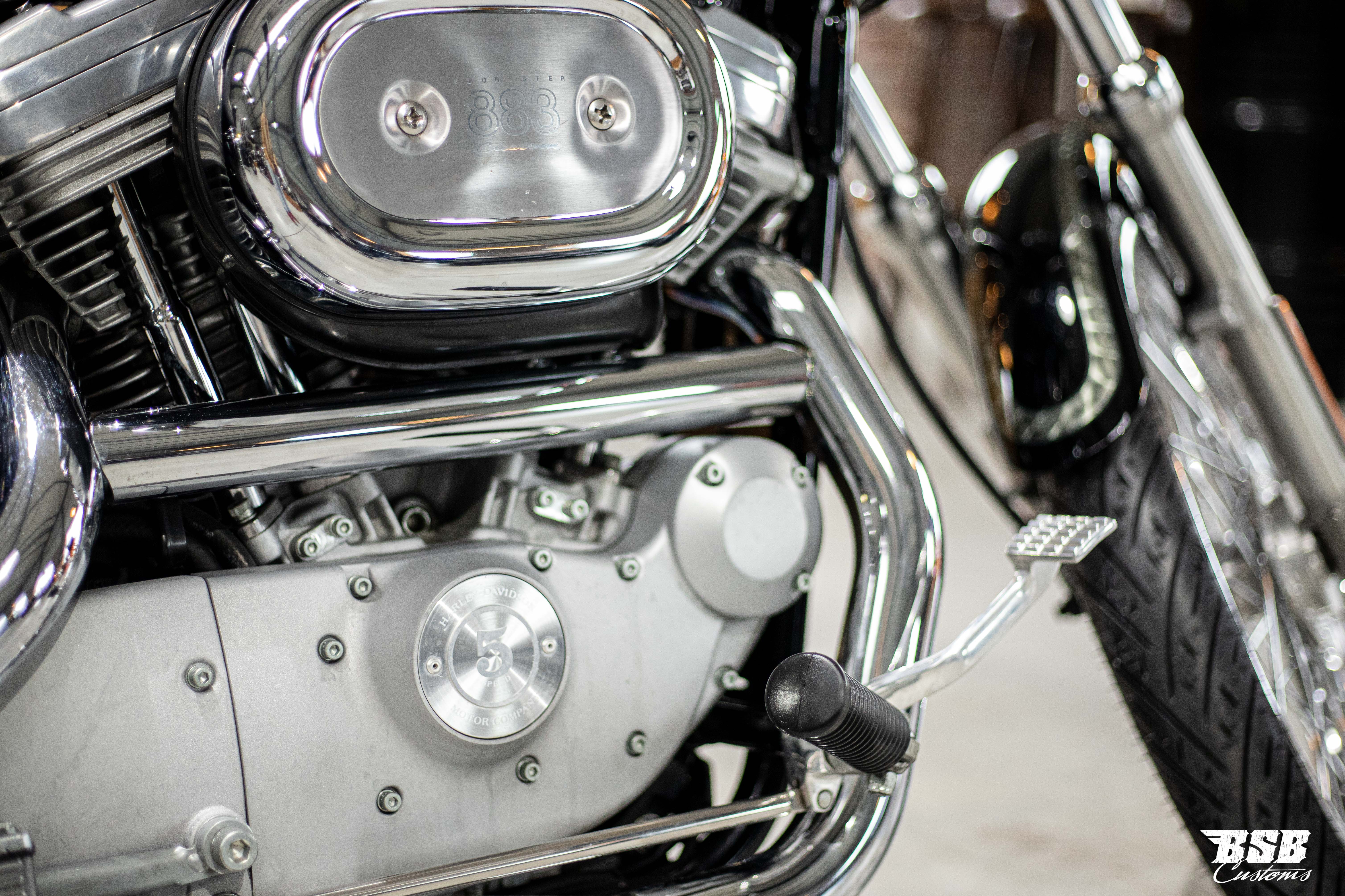 _MG_8813 2000 Harley Davidson XL 883 Hugger im Bestzustand + Garantie ( Intec Vers.)