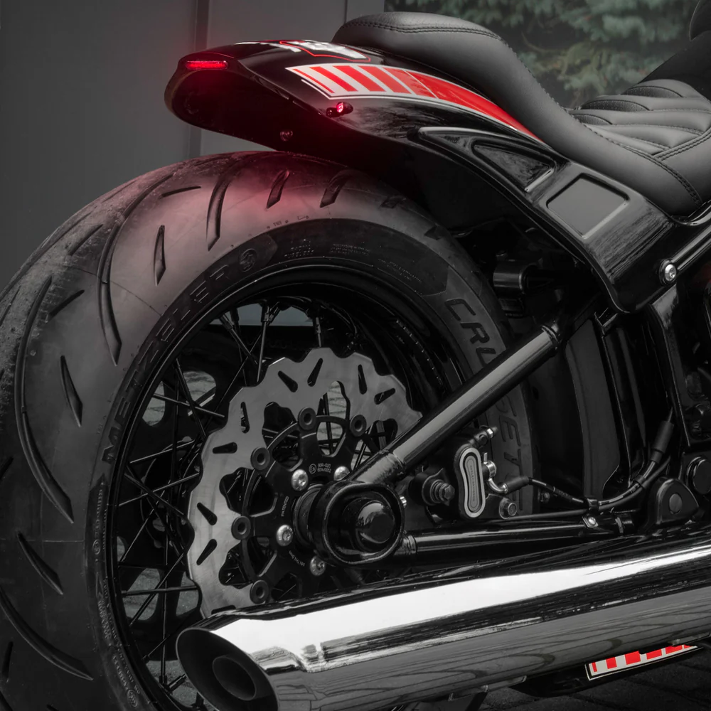 Killer Custom „Bobbstr“ Shortened Rear Fender für Harley-Davidson Softail 2025–2026 (Street Bob FXBB / Heritage / Low Rider S / Low Rider ST) – passend für 170–200 Reifen