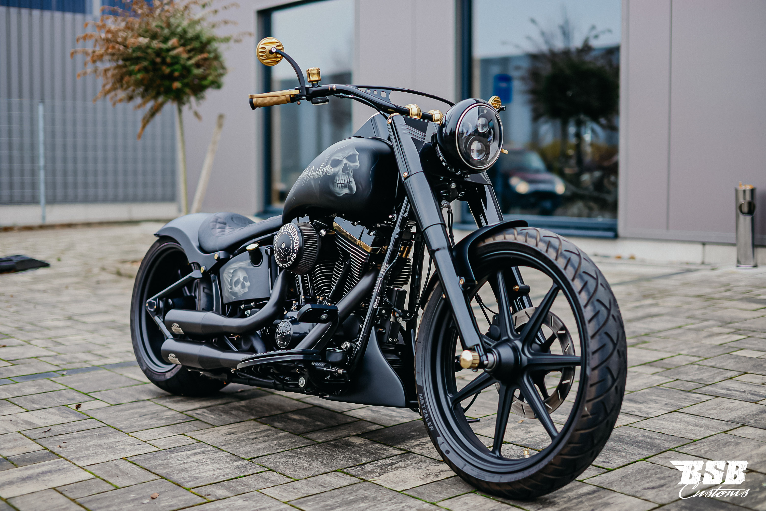 BSB Customs Luftfilter Deckel für Harley Stage 1 & Big Sucker Sowie S&S Luftfilter Cover schwarz gelasert