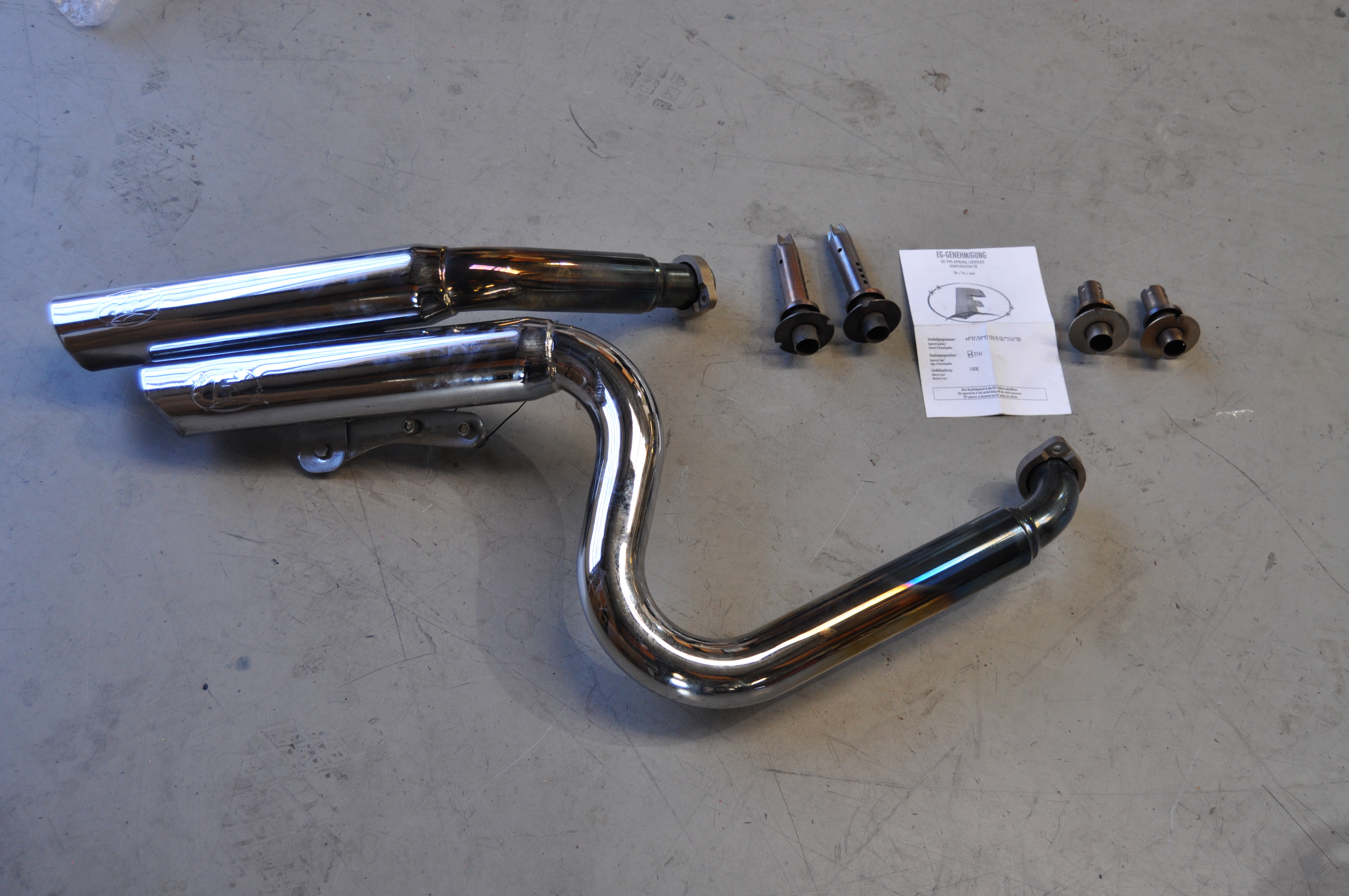Fred Kodlin Auspuffanlage für Harley Softail (2000–2006) mit EG-Gutachten