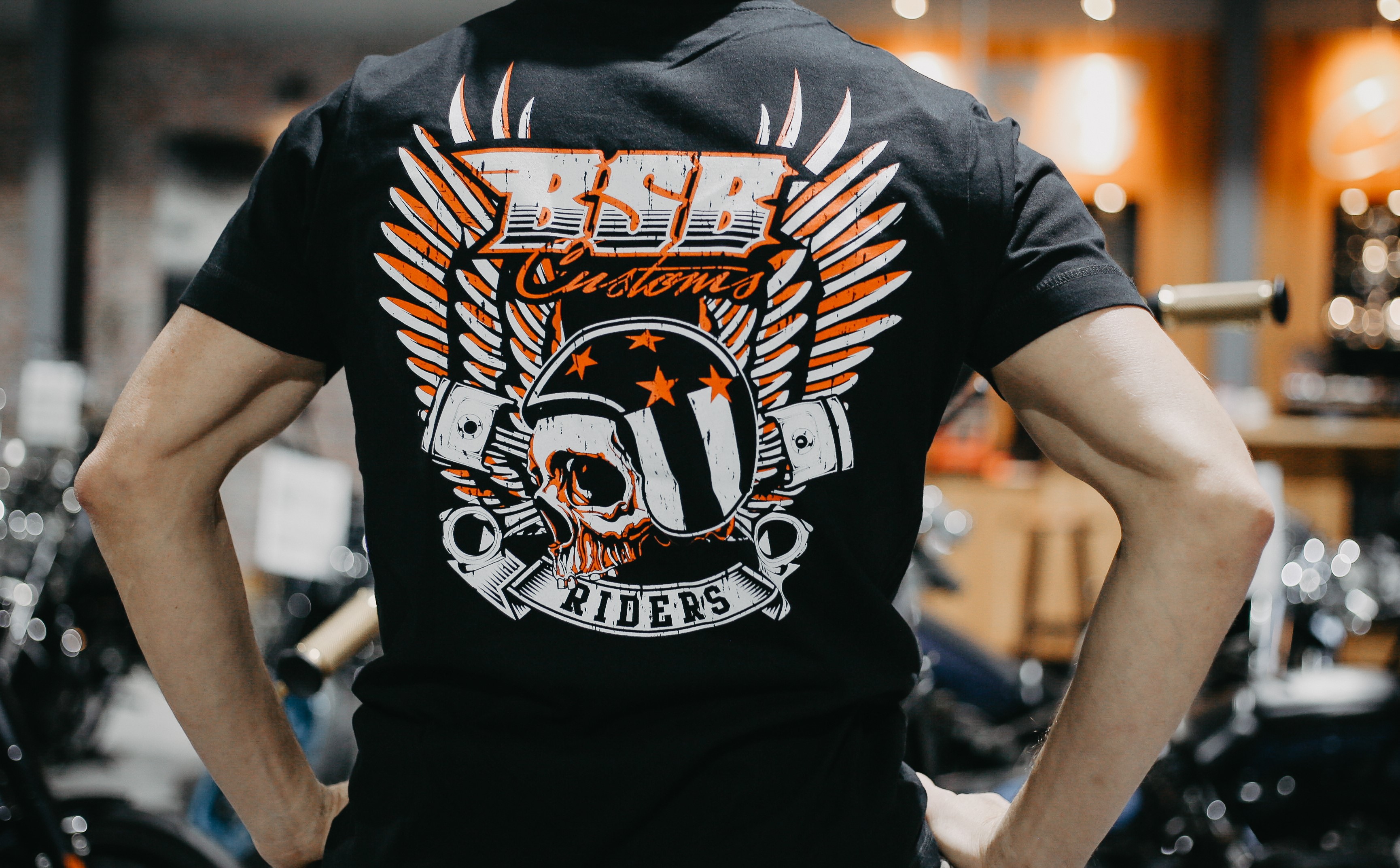 BSB Customs "Riders" T-Shirts Schwarz